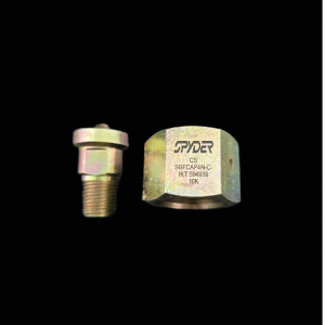 1" - 14 UNF X 1/4" MNPT A105 ZINC PLATED 10,000 PSI GREASE GUN LUBE ADAPTER