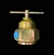 1" X 14 UNS FEMALE WITH 1/2" NPT FEMALE  VENT 15,000 PSI A105 ZINC PLATED PRESSURE RELIEF TOOL.