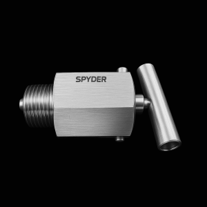 9/16" OD HP M X 1/8" NPT(F) DRAIN 316 SS 15,000 PSI GAUGE ADAPTER
