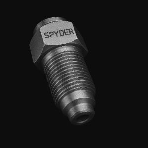 3/4" MALE 4140 ZINC PLATED 15,000 PSI BUTTON HEAD GREASE FITTING LONG NIPPLE WITH DOUBLE BALL CHECK.