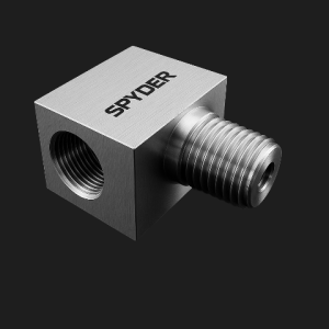 1/4" FNPT X 1/4" MNPT 316SS 15,000 PSI 90 DEGREE ELBOW BLOCK TYPE.
