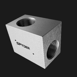 9/16F X 9/16'F 316SS 30,000 PSI 90 DEGREE BLOCK TYPE.