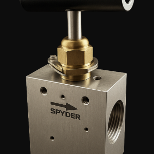 9/16" HP FEMALE  X 3-WAY 316SS 30,000 PSI NEEDLE VALVE WITH TAPER SEAL WO/ GLAND AND COLLAR NACE.